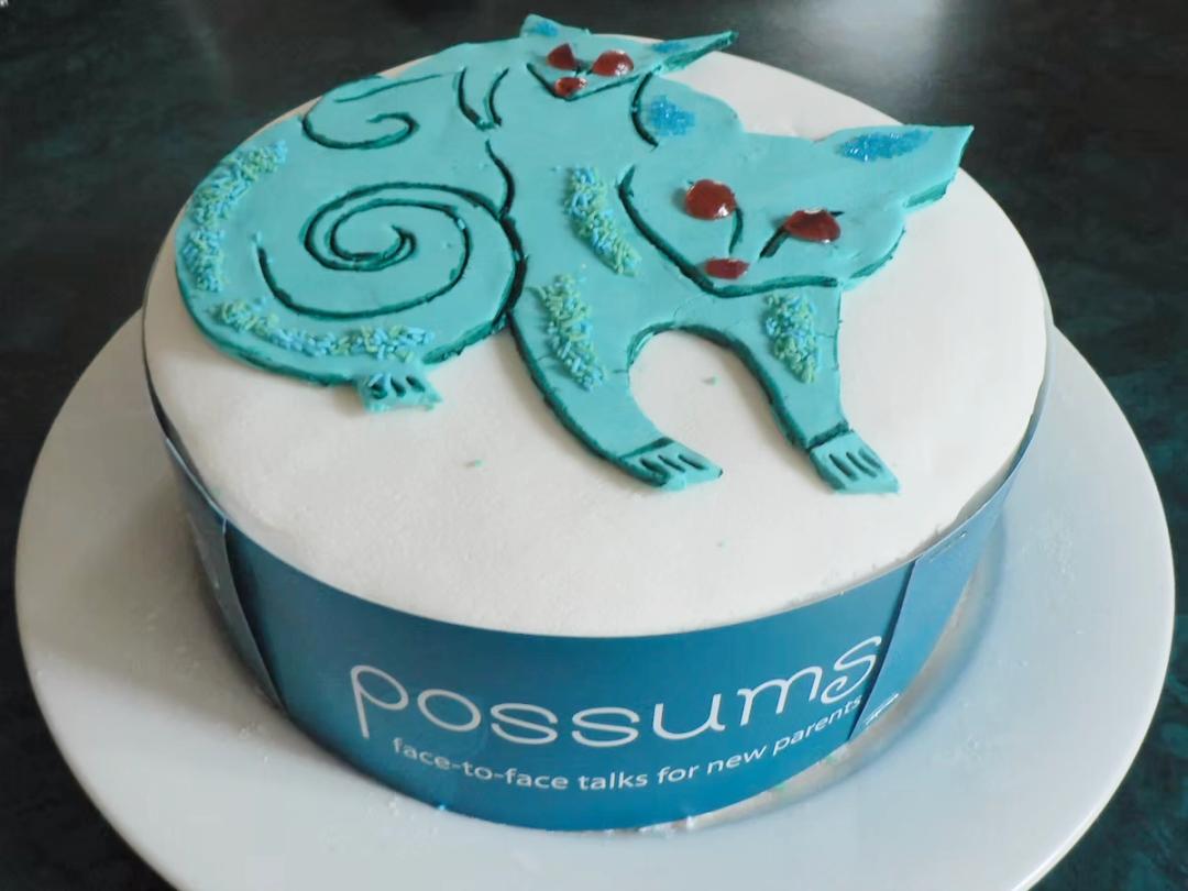 Possums cake for the launch of Possums education, 2013